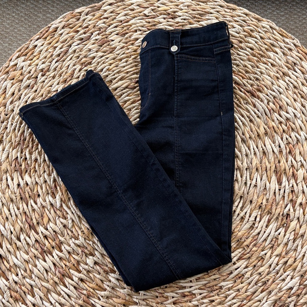 WHBM High Rise Tab Waist Bootcut Jean - Picture 4 of 16